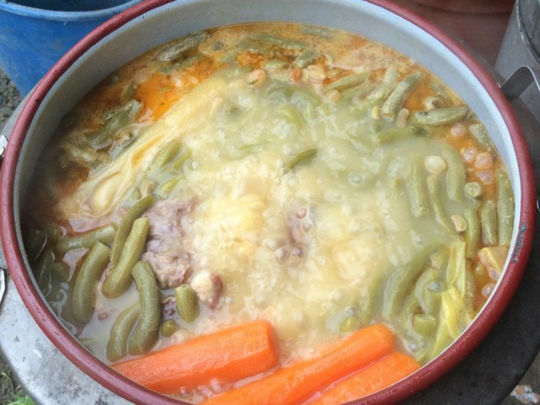 plato con verduras